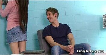 Petite tiny girl drilled Lacie Channing