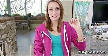 Petite tiny girl drilled Maci Winslett
