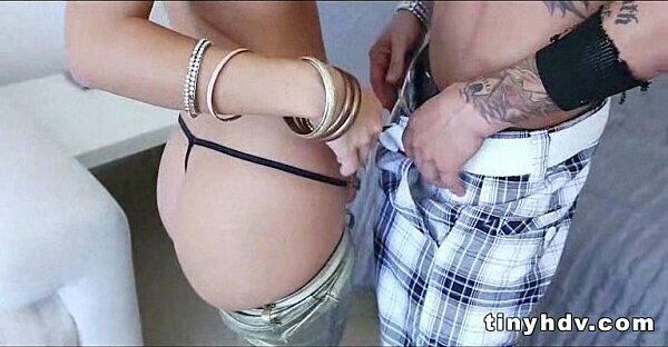 Petite tiny girl drilled Kiara Knight