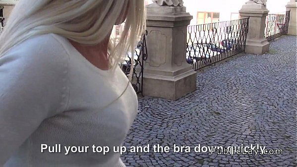 Blonde Hungarian student fucks cash