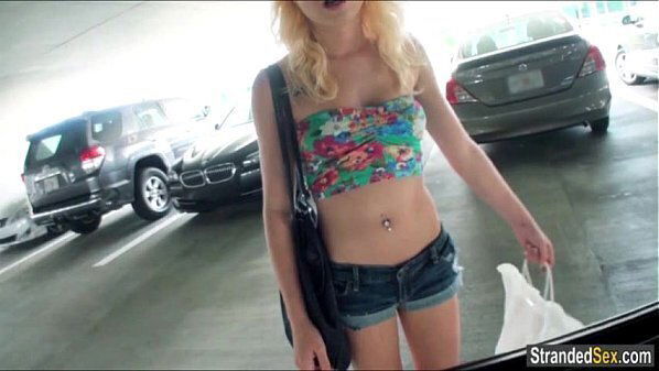 Teen Stacie Andrews gets screwed parking stranger