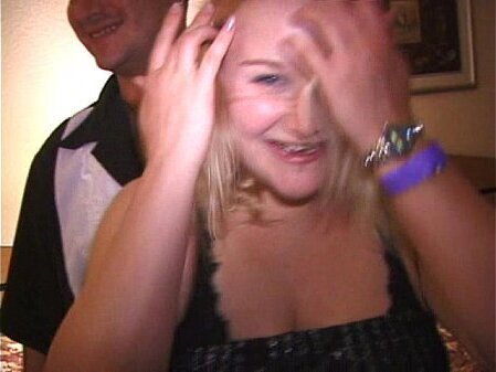 Hubby slaps phat little MILF Makes suck fuck friends dicks cunts