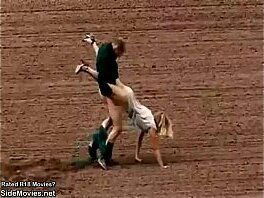 Celebrity outdoor public sex scene