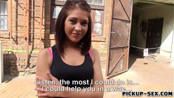 Eurobabe Bianca Pearl flashes pounded money