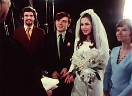 Bride give blowjob groom wedding ceremony