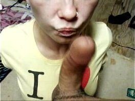 young interracial amateur girl sucks boyfriends