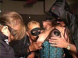 Masked bigclit MILF cums twice Cunt sucked Fucked dildo orgy Long edit