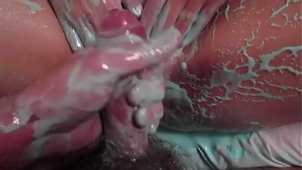 Oily wife gets messy fucked