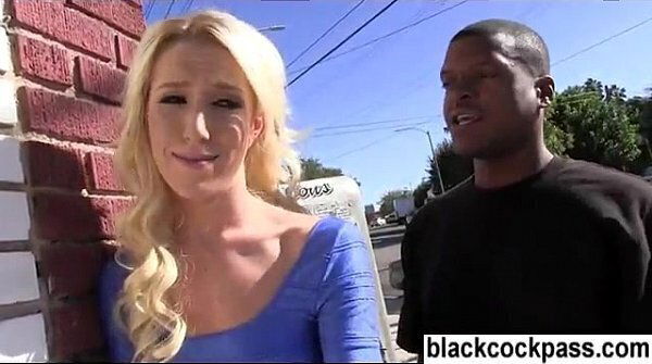 Slut goes home with black