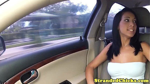 Stranded latina facialized driver