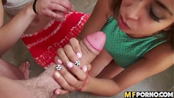 Caught camera teen 3some Jade Nile, Sarai