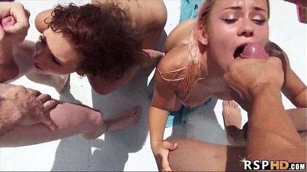 College pool party turns into orgy Bianca Sasha Summers
