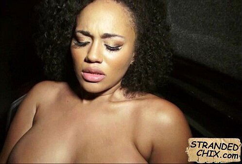 Curly hair beauty fucked outdoors Julie Kay.6