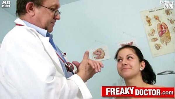 czech brunette Monika gets fingered doctor
