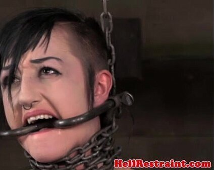 Mouth hooked being punished