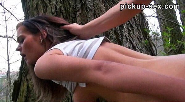 Cute amateur brunette Czech girl Kelly stuffed cash