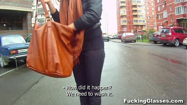 Fucking Glasses fuck stairway Rina teen-porn