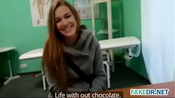 Brunette teen fucks fake hospital