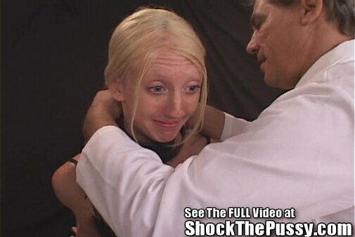 Boney Blonde Bitch Bolt Shocked!