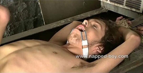 Tied down Alexander Syden gets fucked