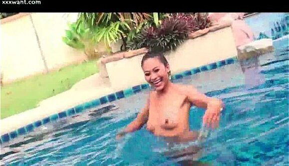 Sensual ladyboy tasting hard hammer pool