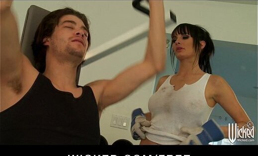 Big-tit brunette slut trainer Alektra Blue fucks big-dick