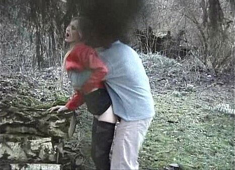 sweet blonde fucked forest