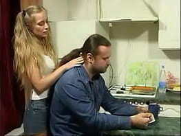 Daughter seduce Kitchen