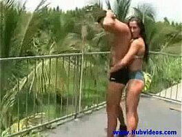 Fitness Girl Lisa Fucks Roof