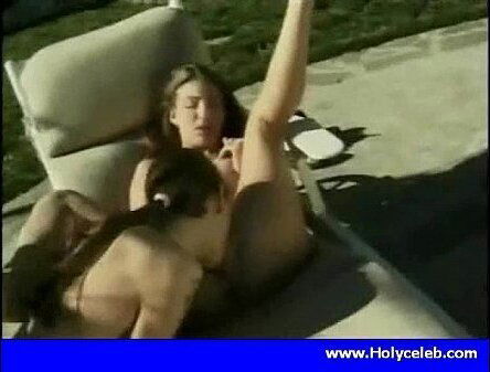 Cute brunette outdoor nailing