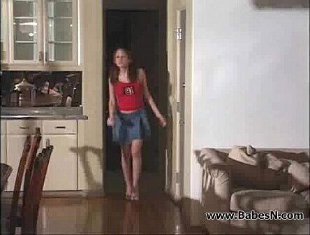 Blond brunette trying both Lesbian