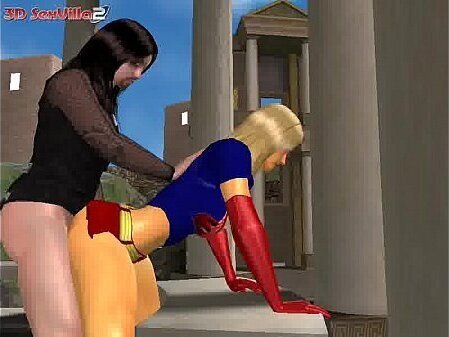 [Fantasy-3dSexVilla Slutty Supergirl anally fucked