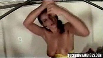 Chick give fucked handjob