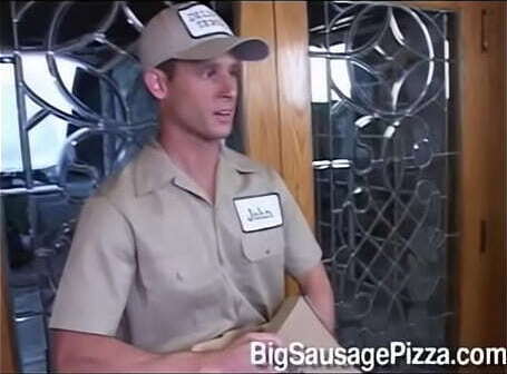 Mason Storm fucks pizza