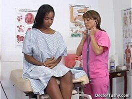 EBONY FEMALE GETS EXAM EXAM