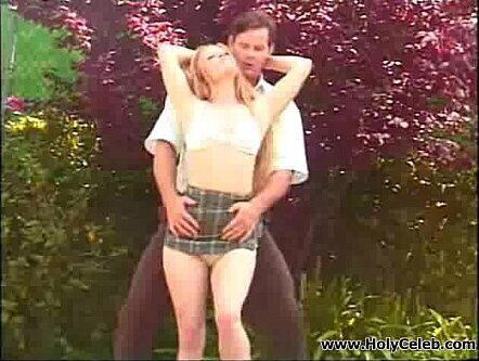 Busty Redhead outdoor fuck