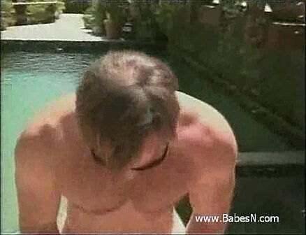 Fucking tiny titted chick next pool