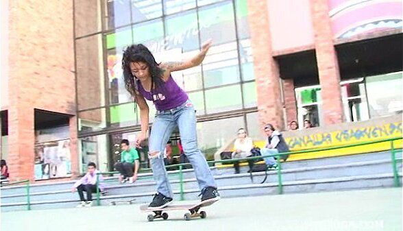 punk skateboarder latina named Diana Delgado getting tight pussy fucked hard