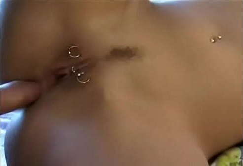 Blonde pierced