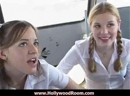 Guzzling Teens Facial From Driver With Madison