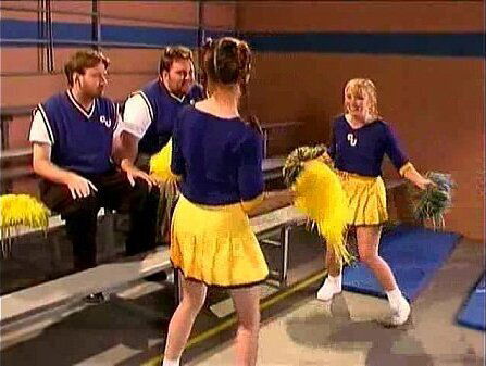 Cheerleader Kristina Black locker room