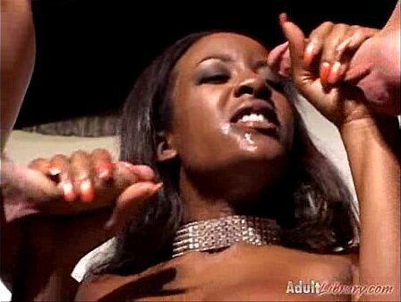 boobed black slut Sierra takes agents holes