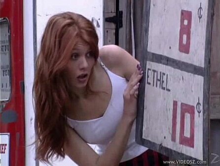 Cute Redhead Jubilee Fucks Town Idiot