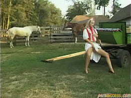 paesant fucks outdoor farm with