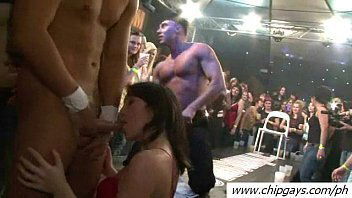 Juicy girls blowjob cocks on party