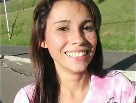 Sexy South American beauty Strips gets pounded