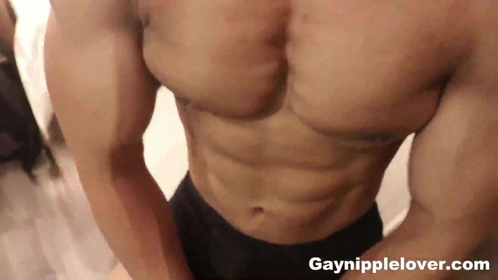 MUscle Asian gets nipple played worshipped