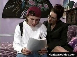 Rich mature woman fucks younger