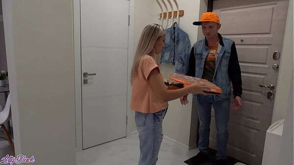Pizza Delivery Horny Bitch Letty Black