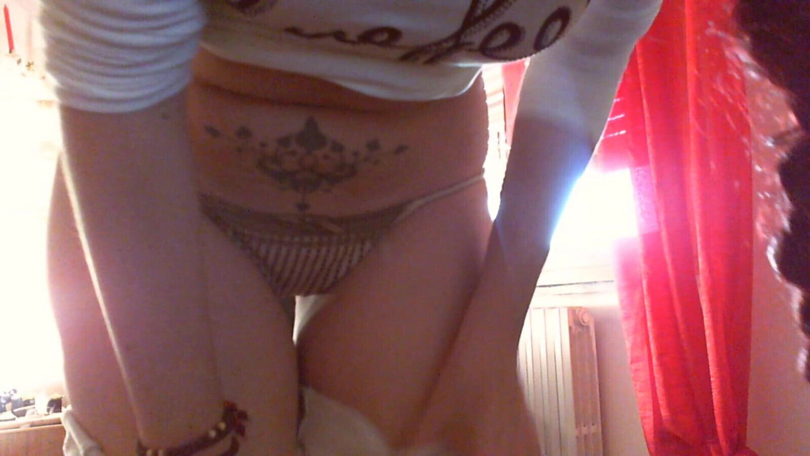 Tight pants nice deepthroat dildo blowjob